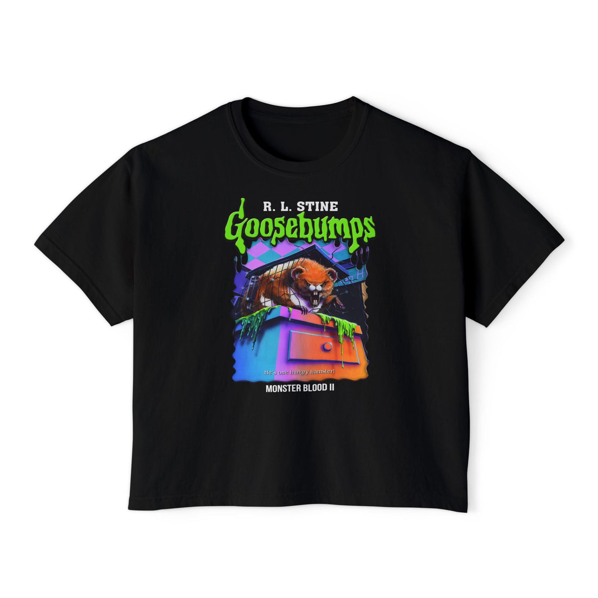 Goosebumps Monster Blood II Crop Top - Goth Cloth Co.T-Shirt53677230698956850036