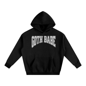 Goth Babe Oversized Fleeced Hoodie (READY TO SHIP) - Goth Cloth Co.18226764935593769799