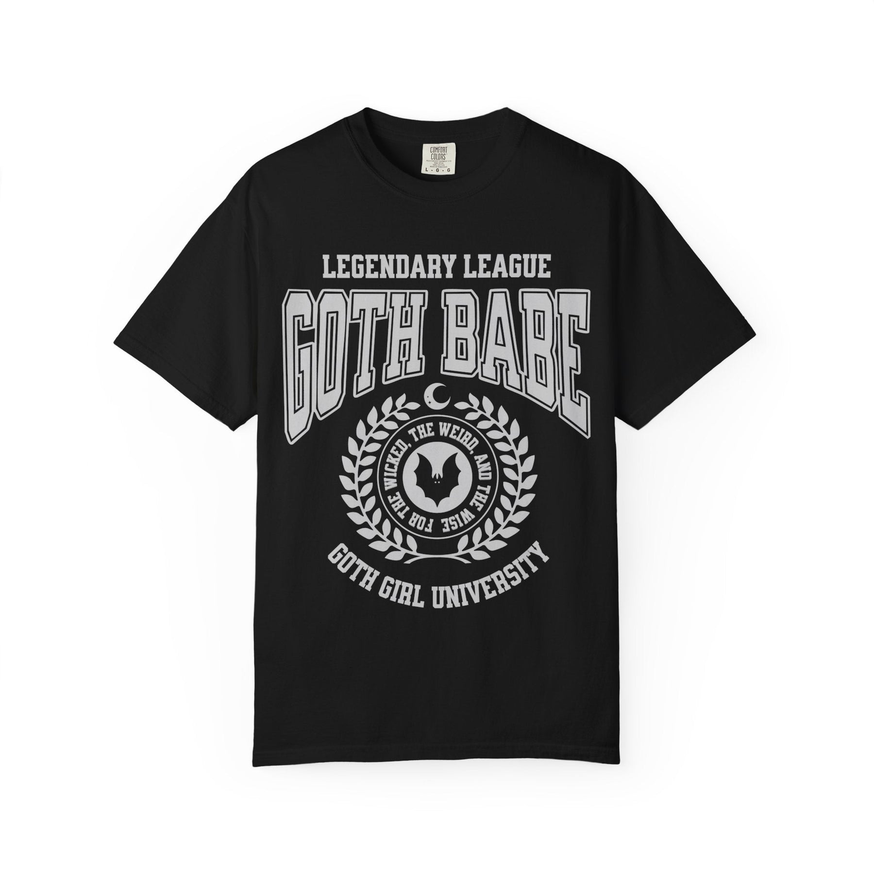 Goth Babe University Comfy Tee - Goth Cloth Co.T-Shirt26318126401137745837