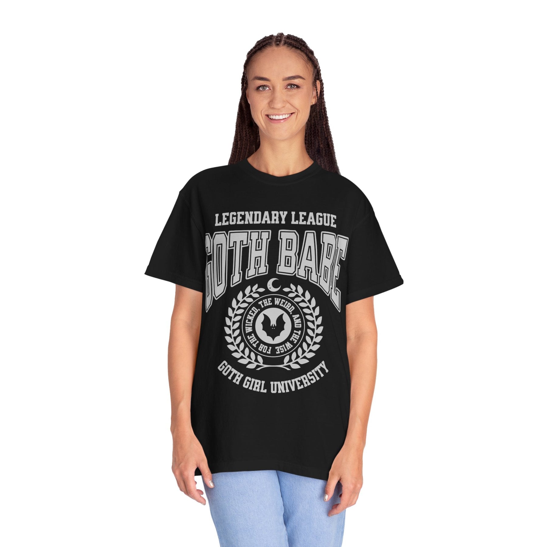 Goth Babe University Comfy Tee - Goth Cloth Co.T-Shirt26779791538353977942
