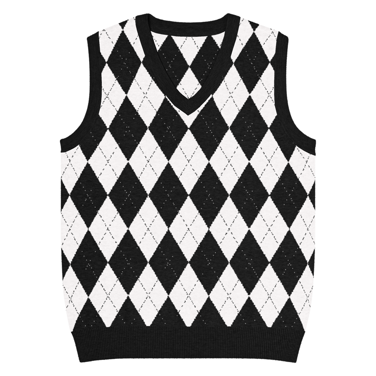 Goth Golf Knit V - Neck Vest - Goth Cloth Co.7214309_22430