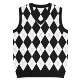 Goth Golf Knit V - Neck Vest - Goth Cloth Co.7214309_22430