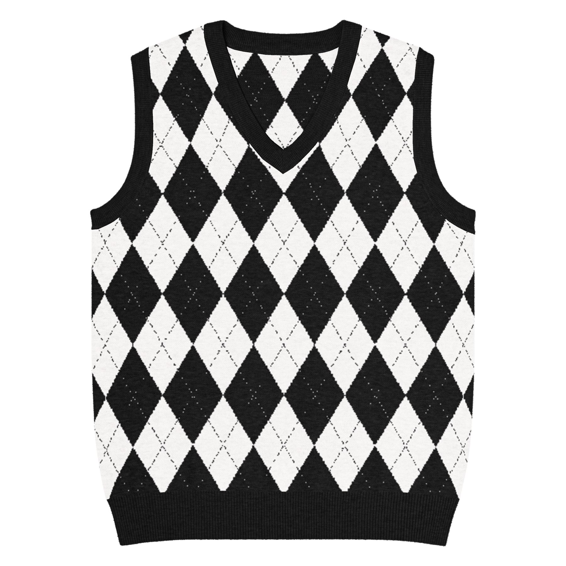 Goth Golf Knit V - Neck Vest - Goth Cloth Co.7214309_22430