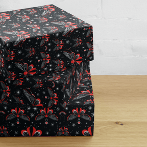 Gothic Celestial Moth Gift Wrap (3 Sheets) - Goth Cloth Co.5435958_17373