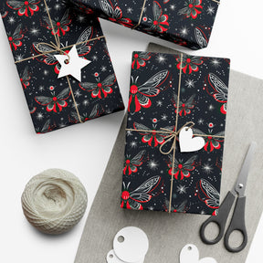 Gothic Celestial Moth Gift Wrap - Goth Cloth Co.Home Decor13068328200243139198