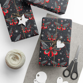 Gothic Celestial Moth Gift Wrap - Goth Cloth Co.Home Decor27588228769895509914