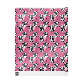 Gothic Pink Graffiti Cow Gift Wrap - Goth Cloth Co.Home Decor26994212427079201356