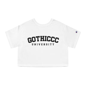 Gothiccc University Heavyweight Cropped T-Shirt - Goth Cloth Co.T-Shirt29586536455118341027