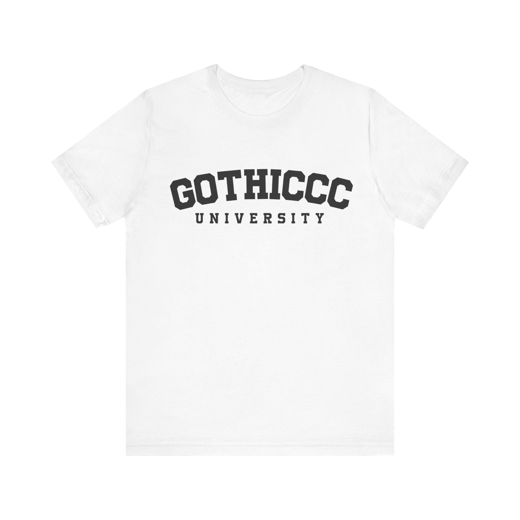 Gothiccc University Short Sleeve Tee - Goth Cloth Co.T - Shirt17428285585403210411