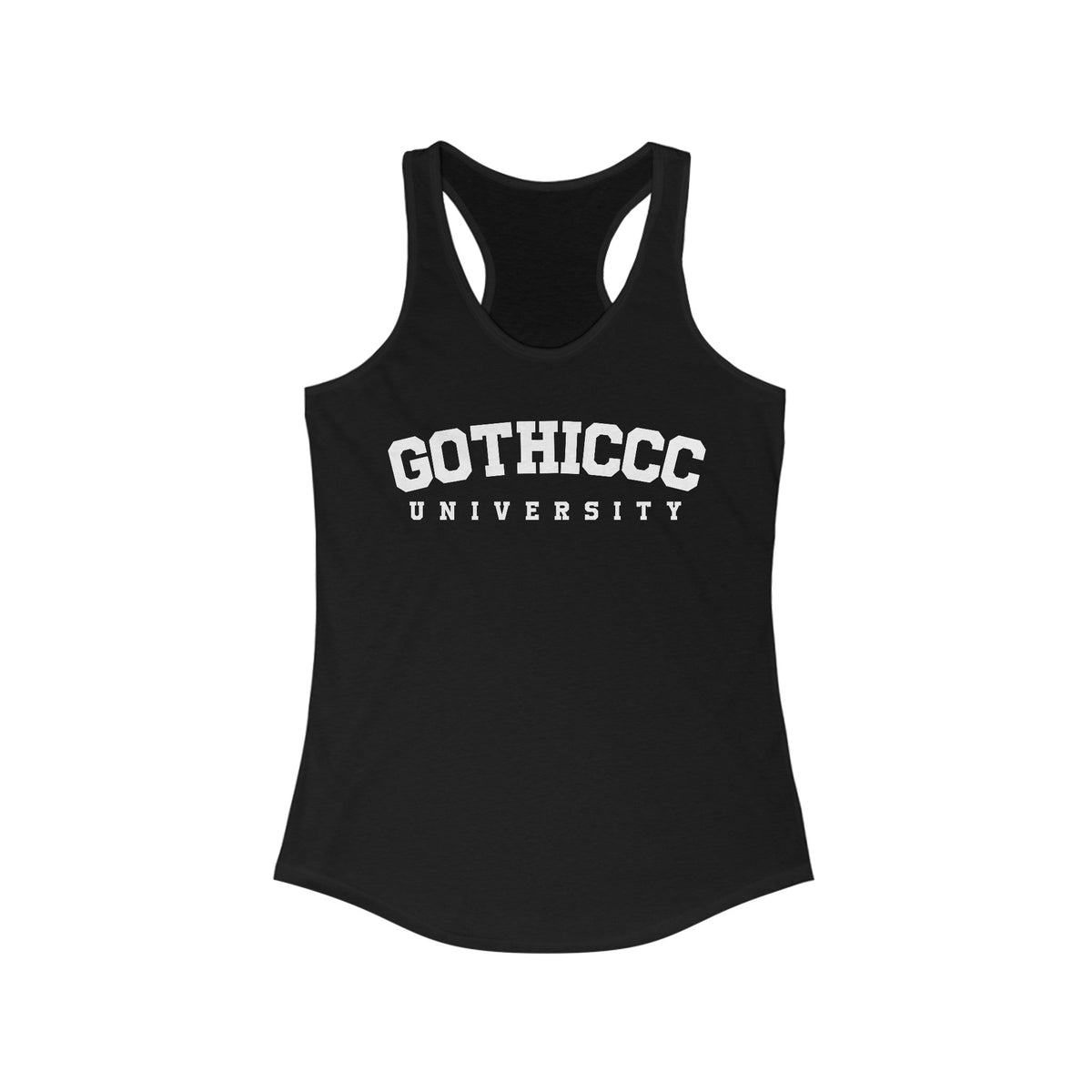 Gothiccc University Women's Racerback Tank - Goth Cloth Co.Tank Top30820406249223344761