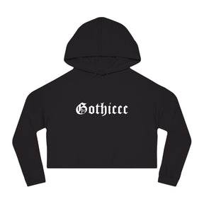 Gothiccc Women’s Cropped Hooded Sweatshirt - Goth Cloth Co.Hoodie26471977922500911893