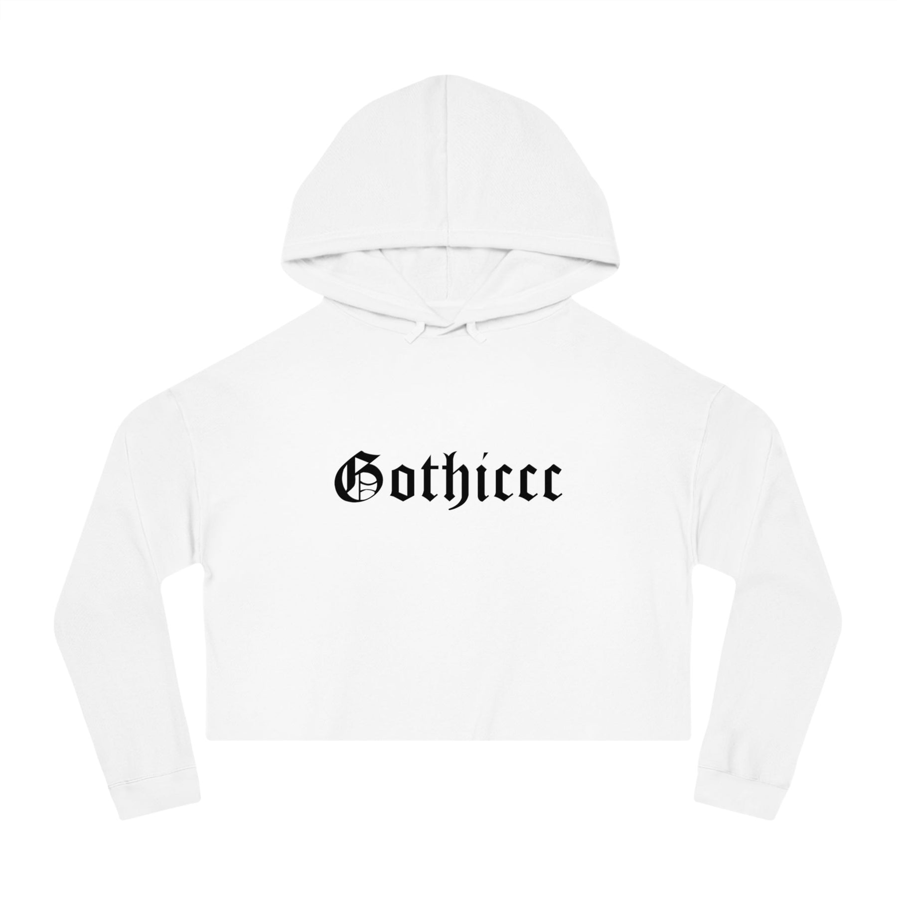 Gothiccc Women’s Cropped Hooded Sweatshirt - Goth Cloth Co.Hoodie29965333630561892913