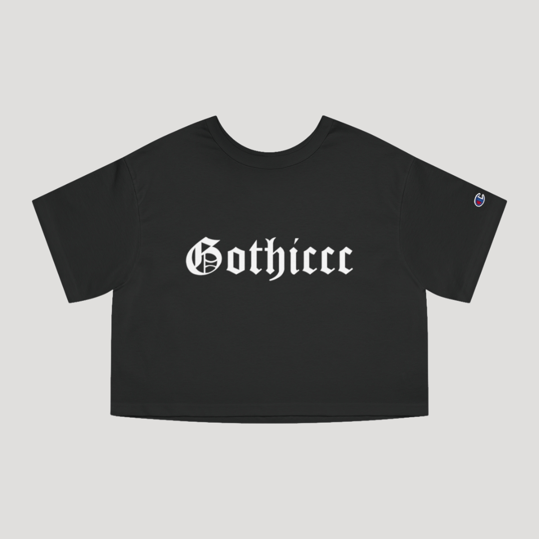 Gothiccc Women's Heavyweight Crop Top (READY TO SHIP) - Goth Cloth Co.20923445789992698000