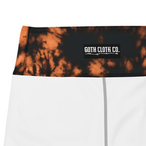 Grunge Bleach Bath Yoga Shorts - Goth Cloth Co.4185578_9079