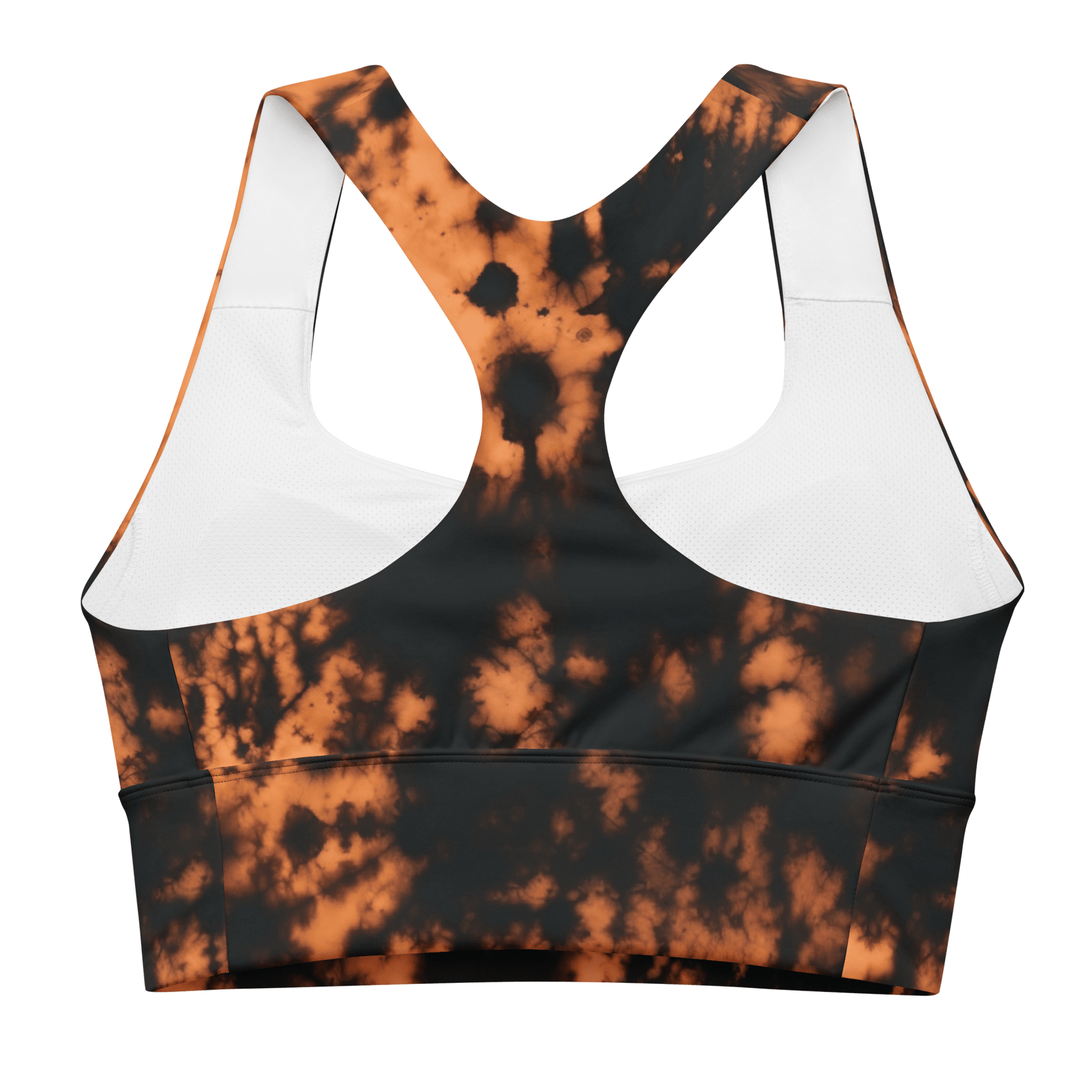 Grunge Bleach Wash Longline Sports Bra - Goth Cloth Co.4442821_12290