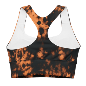 Grunge Bleach Wash Longline Sports Bra - Goth Cloth Co.4442821_12290