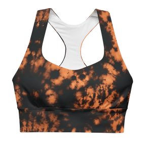 Grunge Bleach Wash Longline Sports Bra - Goth Cloth Co.4442821_12290