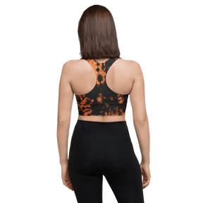 Grunge Bleach Wash Longline Sports Bra - Goth Cloth Co.4442821_12290