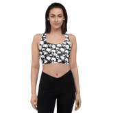 Grunge Skull Longline Sports Bra - Goth Cloth Co.1271021_12290