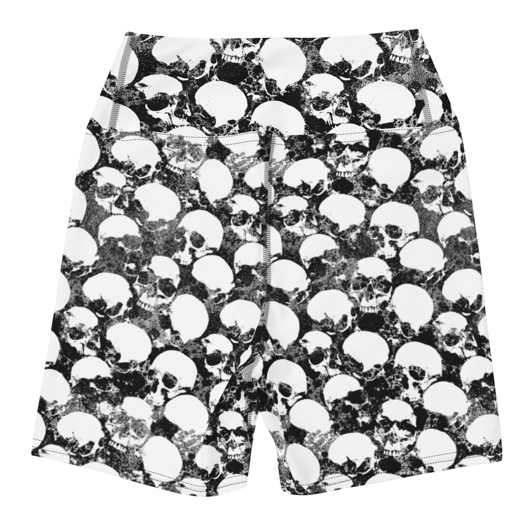 Grunge Skull Yoga Shorts - Goth Cloth Co.3071605_9079