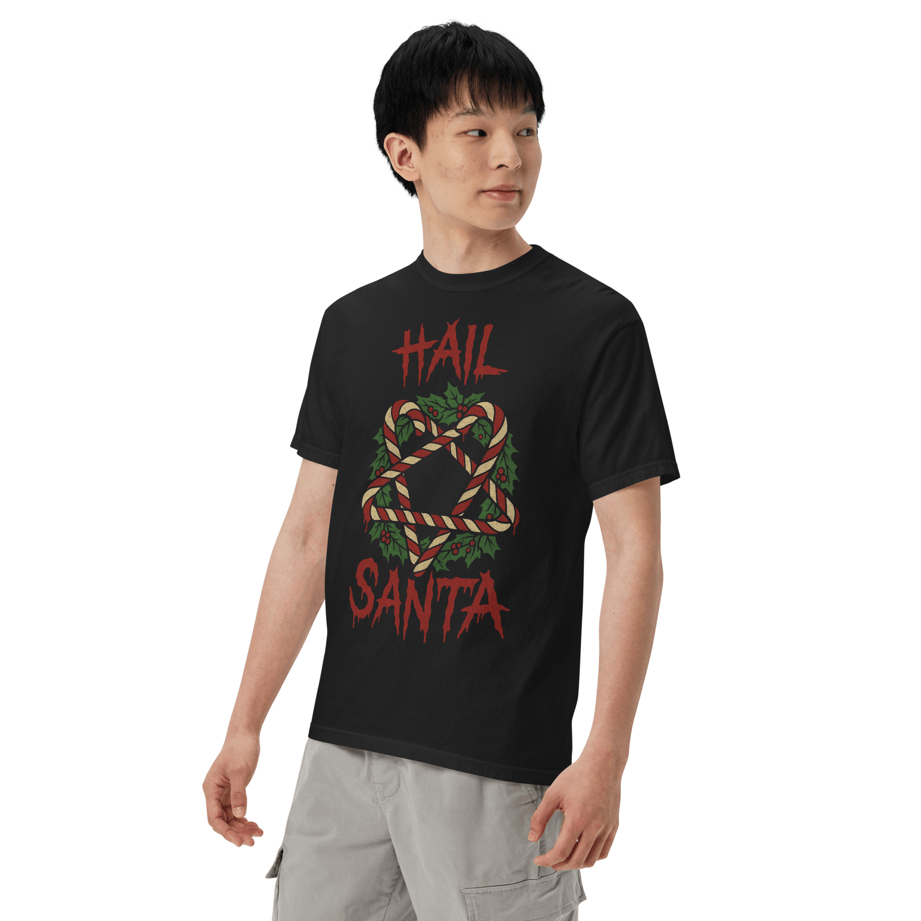 Hail Santa Comfy Tee - Goth Cloth Co.7391913_15114