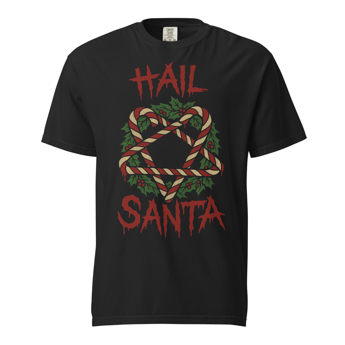 Hail Santa Comfy Tee - Goth Cloth Co.7391913_15114