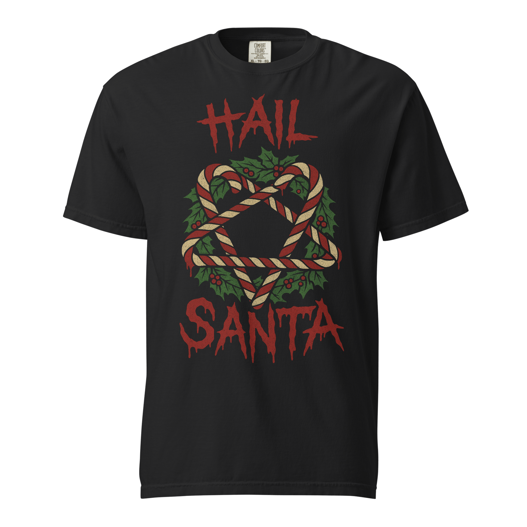 Hail Santa Comfy Tee - Goth Cloth Co.7391913_15114
