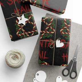 Hail Santa Gift Wrap - Goth Cloth Co.Home Decor10012696438398182638