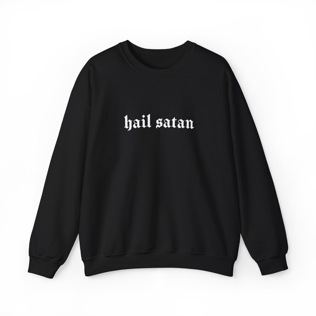 Hail Satan Goth Long Sleeve Crew Neck Sweatshirt - Goth Cloth Co.Sweatshirt12862250125149633286