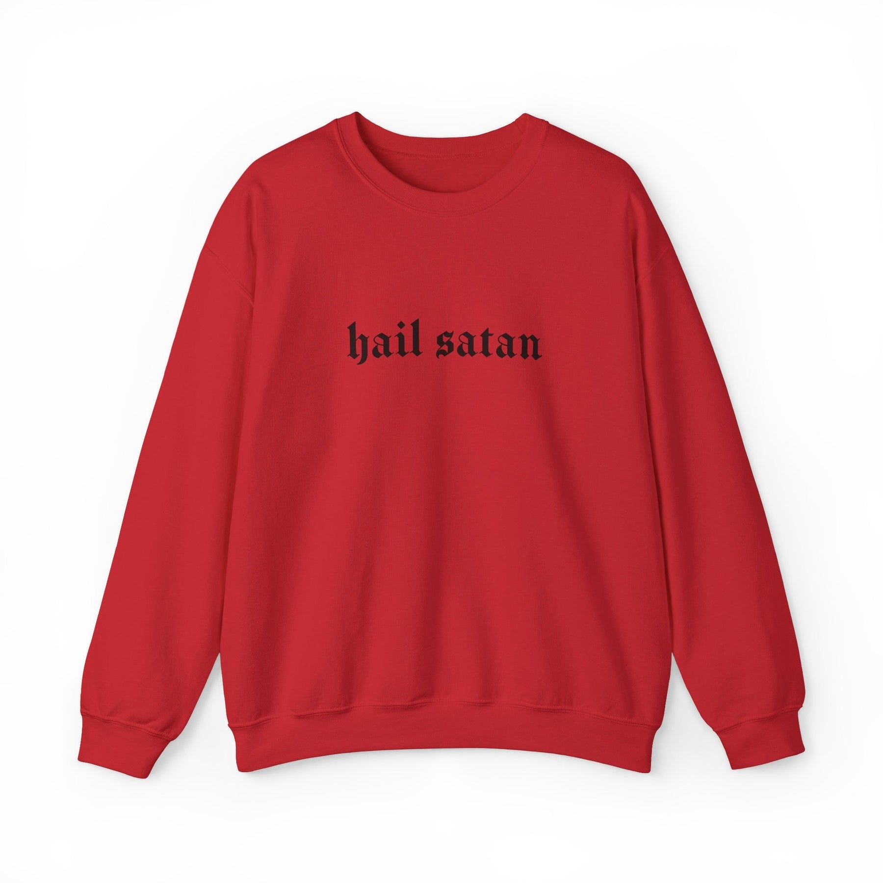 Hail Satan Goth Long Sleeve Crew Neck Sweatshirt - Goth Cloth Co.Sweatshirt14577963896143773660