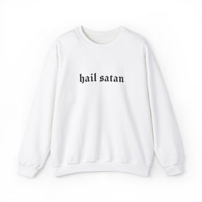 Hail Satan Goth Long Sleeve Crew Neck Sweatshirt - Goth Cloth Co.Sweatshirt29815131870626670103