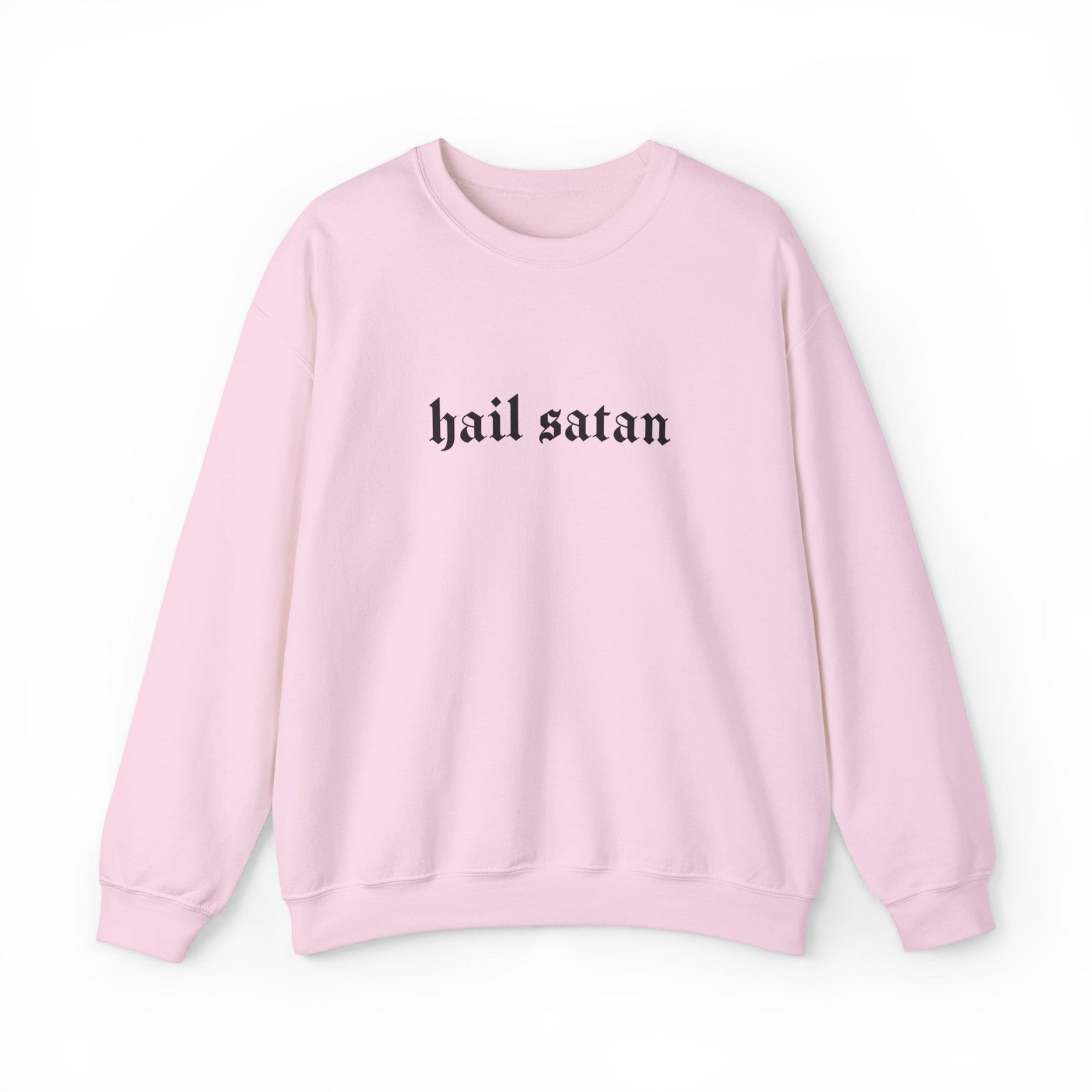 Hail Satan Goth Long Sleeve Crew Neck Sweatshirt - Goth Cloth Co.Sweatshirt32091790083149676963