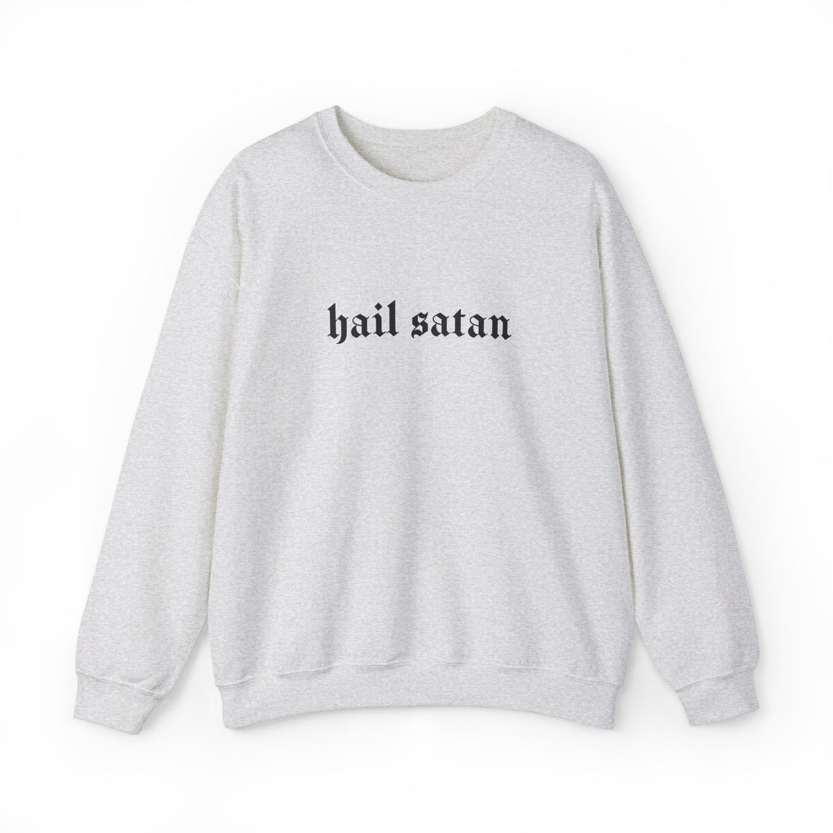Hail Satan Goth Long Sleeve Crew Neck Sweatshirt - Goth Cloth Co.Sweatshirt71824355377132405442