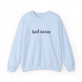 Hail Satan Goth Long Sleeve Crew Neck Sweatshirt - Goth Cloth Co.Sweatshirt79239281651873107483