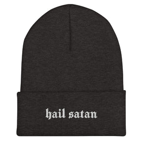 Hail Satan Gothic Knit Beanie - Goth Cloth Co.4559597_12881