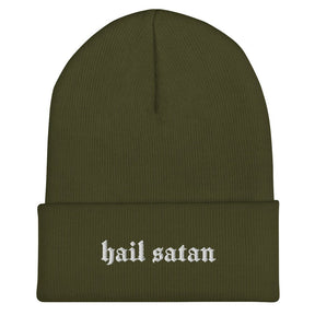 Hail Satan Gothic Knit Beanie - Goth Cloth Co.4559597_17495