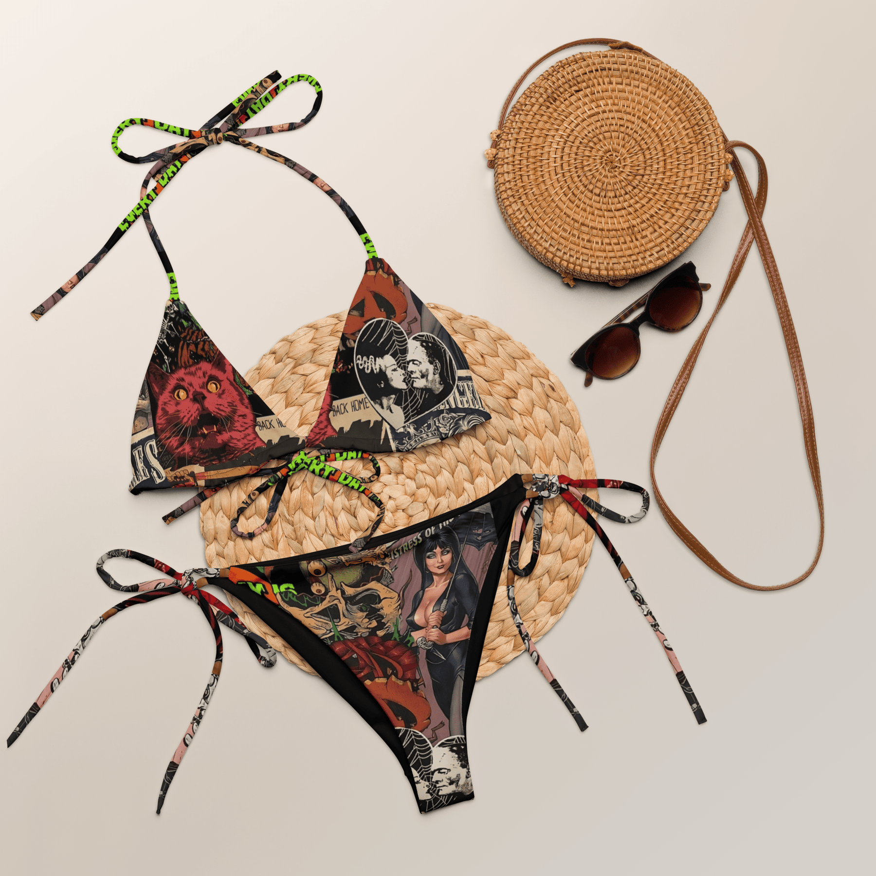 Halloween Horrors String Bikini Top - Goth Cloth Co.8744223_16564