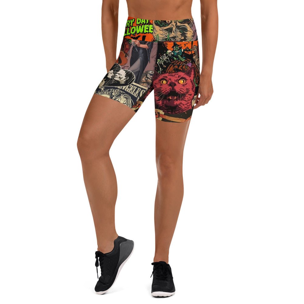 Halloween Horrors Yoga Shorts - Goth Cloth Co.9222924_9079