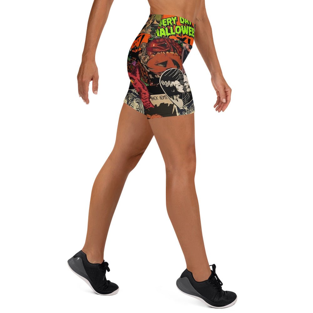 Halloween Horrors Yoga Shorts - Goth Cloth Co.9222924_9079