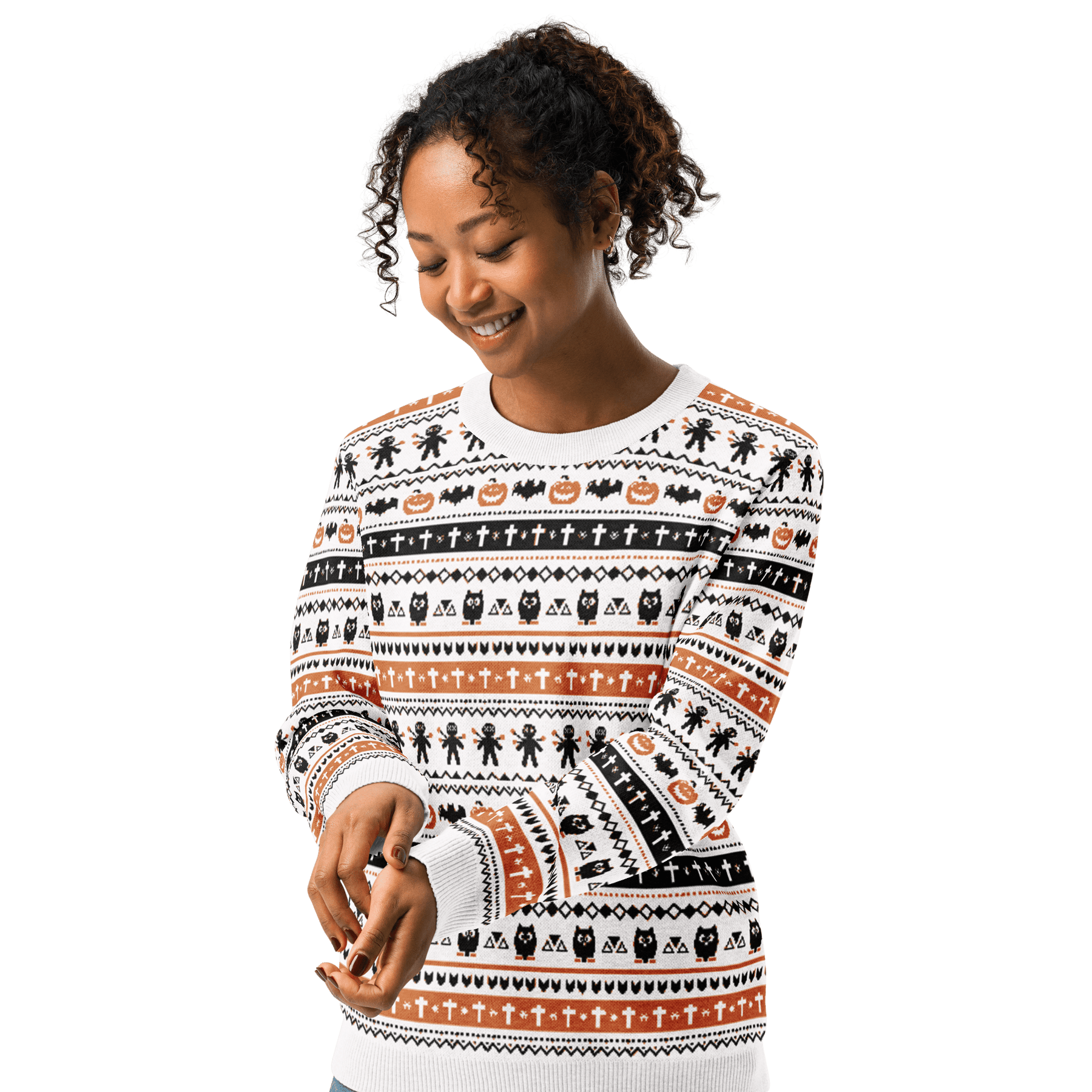 Happy Halloween Knit Crewneck Sweater - Goth Cloth Co.4892715_19637
