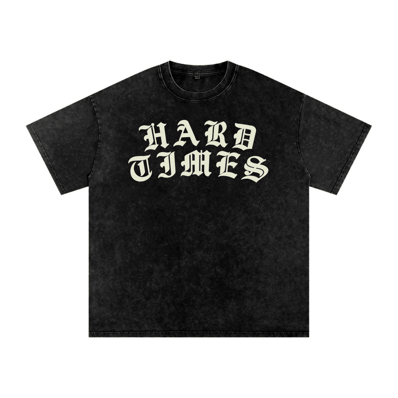 Hard Times Snow Washed Oversized T-Shirt - Goth Cloth Co.260128PODPQ1540001