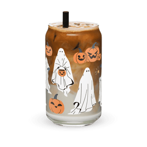 Haunted Harvest Can - Shaped Glass (READY TO SHIP) - Goth Cloth Co.2092344578999269800B