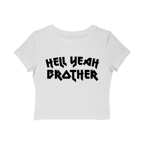 Hell Yeah Brother Women's Baby Tee - Goth Cloth Co.T-Shirt32922033390306820831