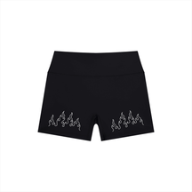 Hellfire High Rise Yoga Shorts - Goth Cloth Co.260709PODBK1962001