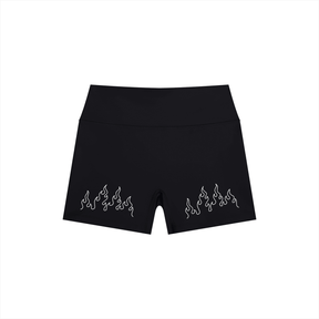 Hellfire High Rise Yoga Shorts - Goth Cloth Co.260709PODBK1962001