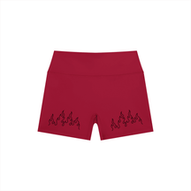 Hellfire High Rise Yoga Shorts - Goth Cloth Co.260709PODBK1968006