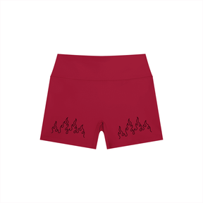 Hellfire High Rise Yoga Shorts - Goth Cloth Co.260709PODBK1968006