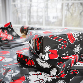 Helliday Cheer Gift Wrap - Goth Cloth Co.Home Decor28854519393653515018