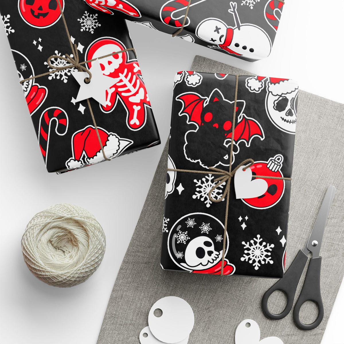 Helliday Cheer Gift Wrap - Goth Cloth Co.Home Decor58107426978358917127