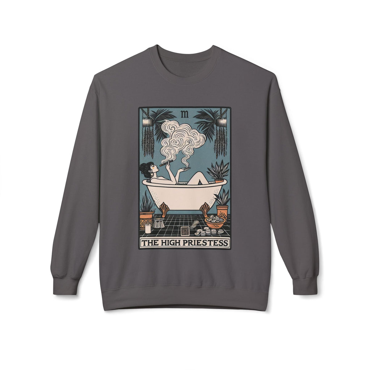 High Priestess Tarot Card Mystical Sweatshirt - Goth Cloth Co.Sweatshirt77298435489114325702